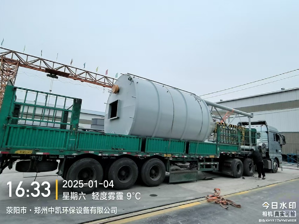 深圳2套40m3石灰料倉發貨